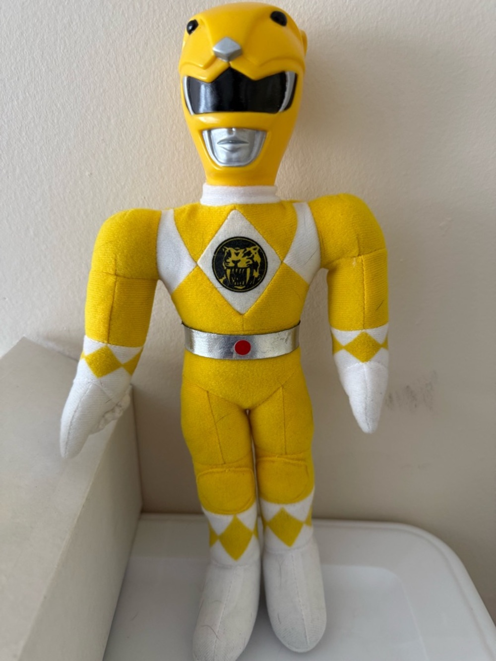 Yellow Power Ranger Plush Action Figure - Kids Toy